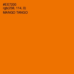 #EE7200 - Mango Tango Color Image